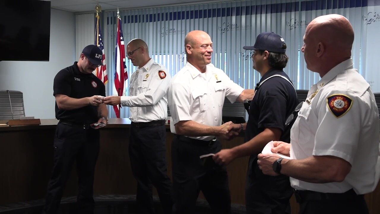 Lima Firefighters honored after first year of service